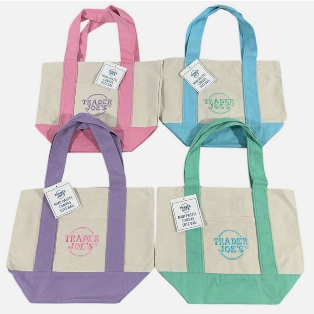Pastel Tote Bag Set